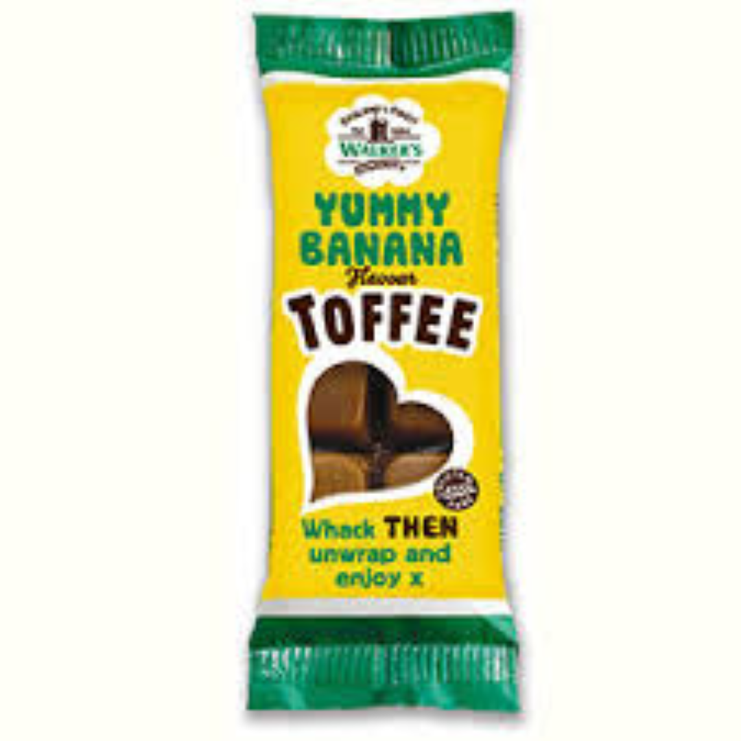 WALKERS YUMMY BANANA TOFFEE BAR 50G